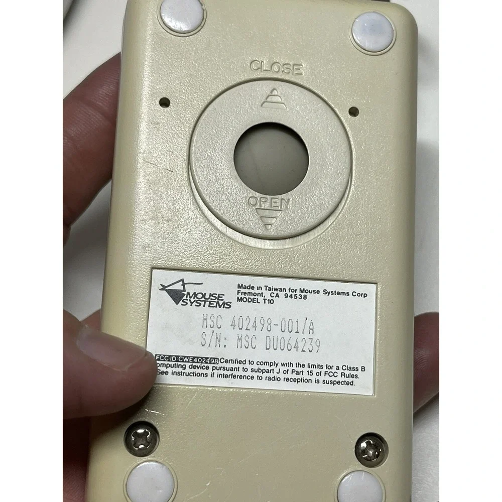 Mouse Systems Model T 10 MSC 402498- 001/A Trackball for vintage Macintosh (21)